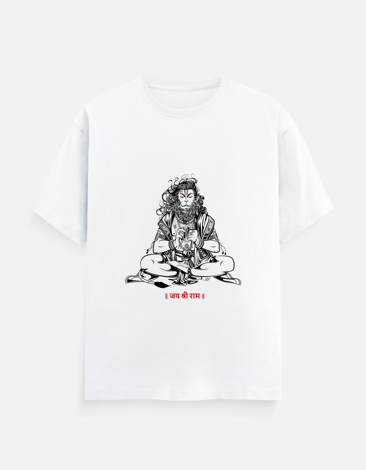 Lord Hanuman Praying Unisex Classic Crew T-Shirt