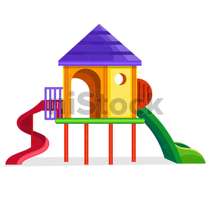 Playground Equipments Digital Vector Illustration Pack
